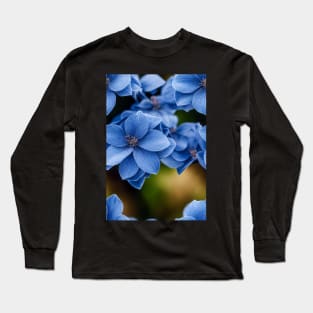 Beautiful Blue Flowers, for all those who love nature #89 Long Sleeve T-Shirt